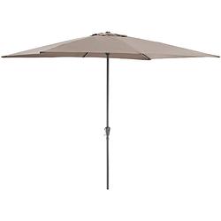 Foto van Acaza staande parasol in aluminium - stokparasol van 200x300 cm - taupe