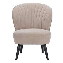 Foto van Fauteuil ventura - stof - beige - leen bakker