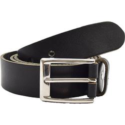 Foto van Riem - riemen - zwart - 3 cm - unisex - 100% leren - leder - riem maat 115