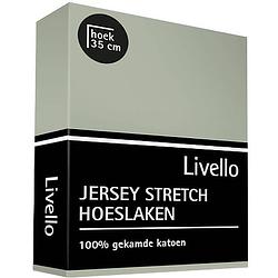 Foto van Livello hoeslaken jersey mineral 90 x 220 cm