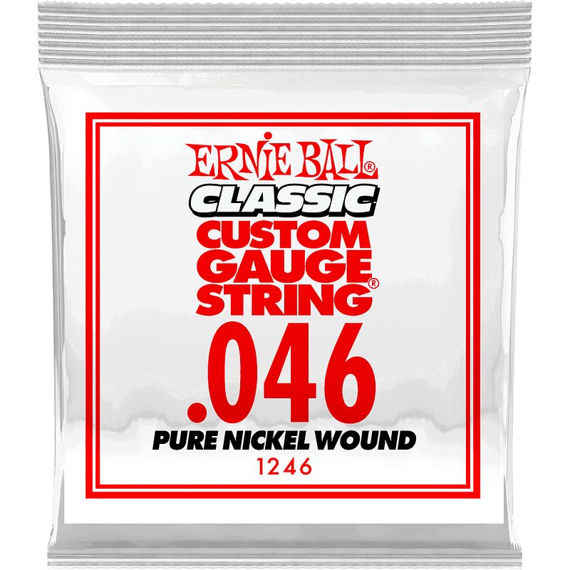 Foto van Ernie ball 1246 .046 classic pure nickel wound losse snaar voor elektrische gitaar