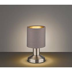 Foto van Light & design - tafellamp - modern - metaal - grijs - voor binnen - woonkamer - eetkamer - slaapkamer - hal
