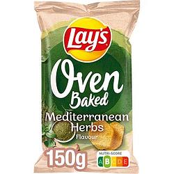 Foto van Lay's oven baked mediterraanse kruiden chips 150g bij jumbo