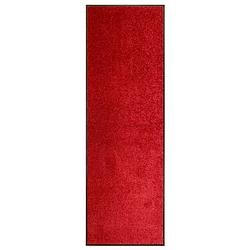 Foto van Vidaxl deurmat wasbaar 60x180 cm rood