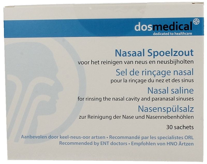 Foto van Dos medical nasaal spoelzout sachets