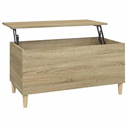 Foto van The living store salontafel lift-top sonoma eiken 90x44.5x45cm