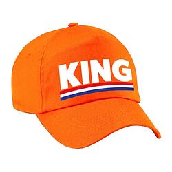 Foto van King pet / cap oranje voor koningsdag/ ek/ wk - verkleedhoofddeksels