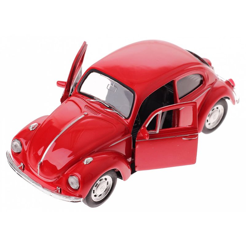 Foto van Welly volkswagen kever (1960) rood 12 cm