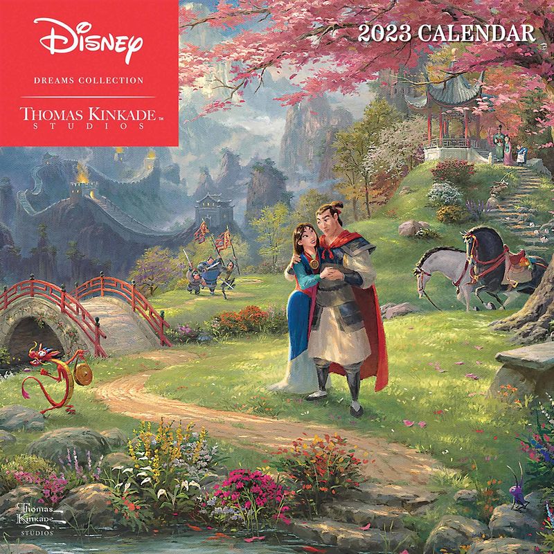 Foto van Thomas kinkade kalender 2023 disney