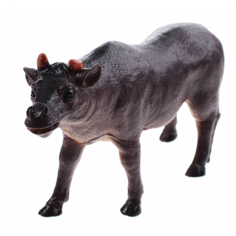 Foto van Johntoy animal world stier 20 cm bruin