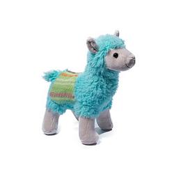 Foto van Gamberritos knuffel lama junior 28 cm pluche turquoise