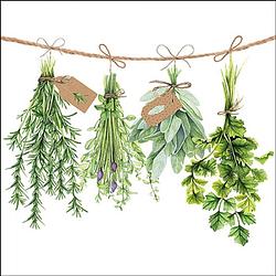 Foto van Ambiente servetten fresh herbs 25cm