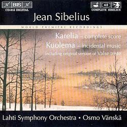 Foto van Sibelius: karelia/kuolema - cd (7318590009154)