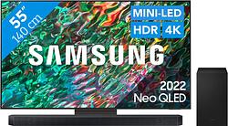 Foto van Samsung neo qled 55qn90b (2022) + soundbar