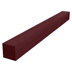 Foto van Auralex studiofoam cornerfill burgundy 5x5x61cm absorptiebalk rood (36-delig)