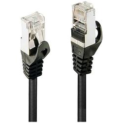 Foto van Lindy 48380 rj45 netwerkkabel, patchkabel cat 5e f/utp 0.5 m zwart 1 stuk(s)