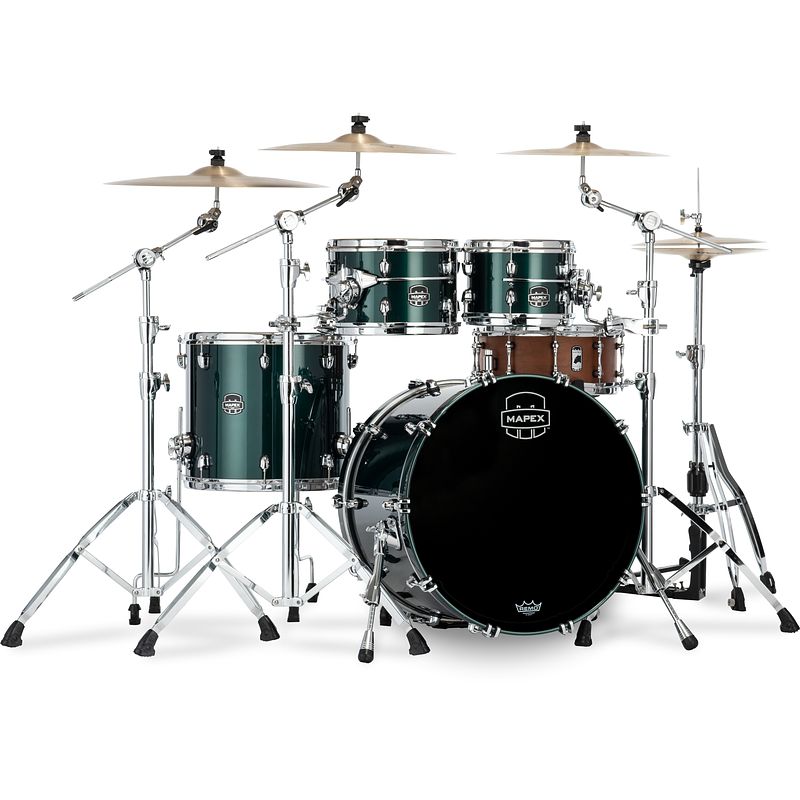 Foto van Mapex se529xebpq saturn evolution birch classic brunswick green 4d. shellset