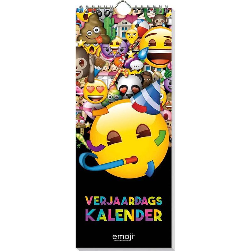 Foto van Emoji verjaardagskalender - 13 x 33 cm