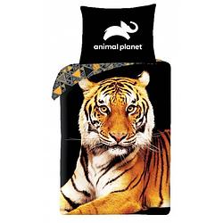 Foto van Animal planet dekbedovertrek tijger - eenpersoons - 140 x 200 cm - katoen