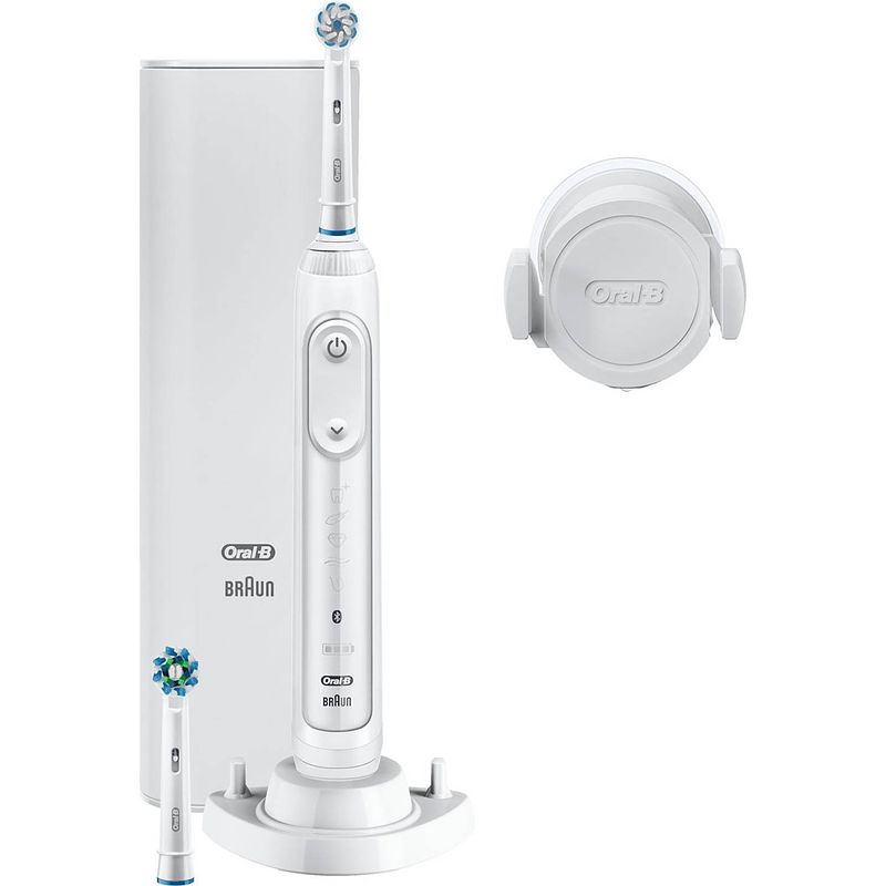 Foto van Oral-b genius 10100s elektrische tandenborstel wit powered by braun