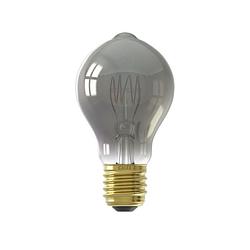 Foto van Calex led full glass flex filament gls-lamp 240v 4w 100lm e27 a60dr, titanium 2100k dimmable, energy label b