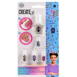 Foto van Create it! nagellakset nail art kit meisjes 6-delig