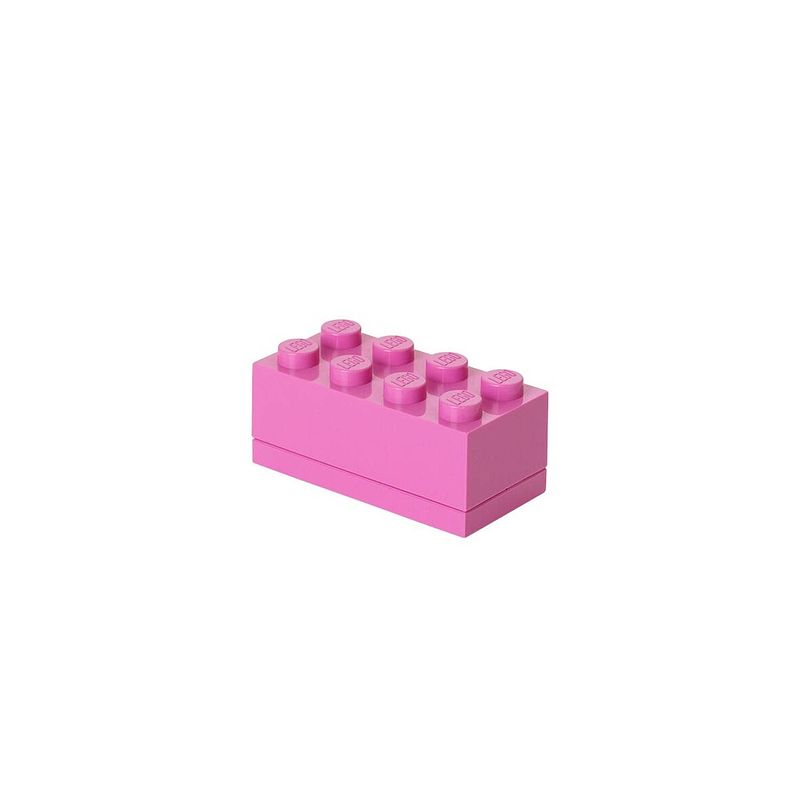 Foto van Set van 2 - opbergbox mini 8, roze - lego