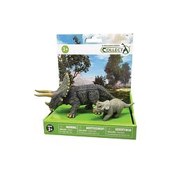 Foto van Collecta prehistorie: triceratops met baby speelset 2-delig