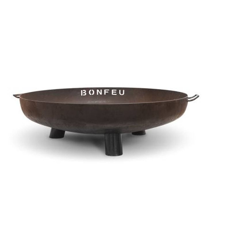 Foto van Bonfeu bonbowl plus cortenstaal ø100 cm - l 100 x b 100 x h 23,5 cm - staal - (roest)bruin