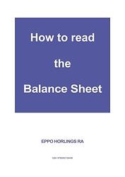 Foto van How to read the balance sheet - eppo horlings - paperback (9789082109498)