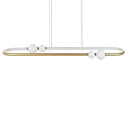 Foto van Beliani feale - hanglamp-goud-aluminium