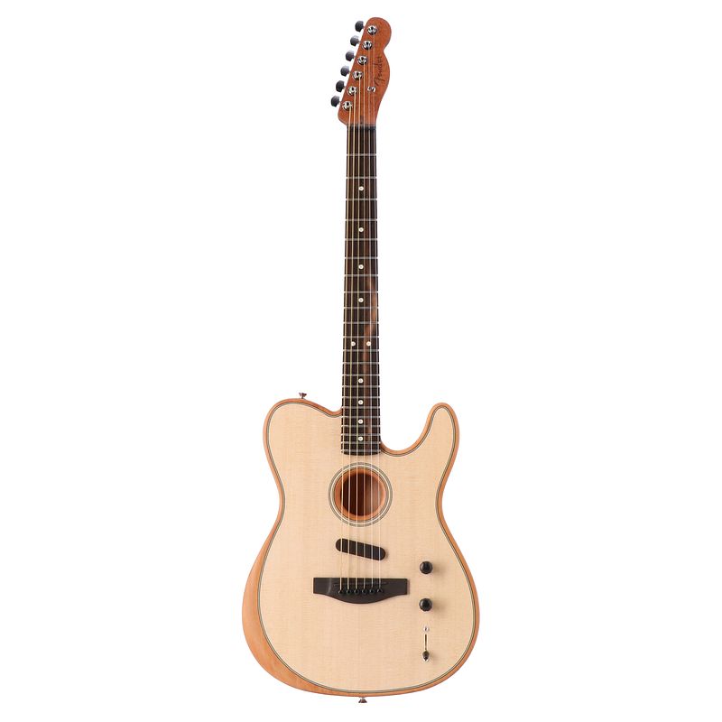 Foto van Fender american acoustasonic telecaster natural