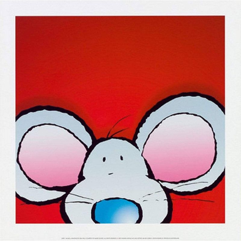 Foto van Jean paul courtsey - mouse kunstdruk 30x30cm