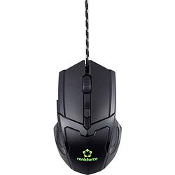 Foto van Renkforce rf-gm-x2 gaming-muis usb optisch zwart 5 toetsen 4800 dpi verlicht, ergonomisch, geïntegreerd scrollwiel