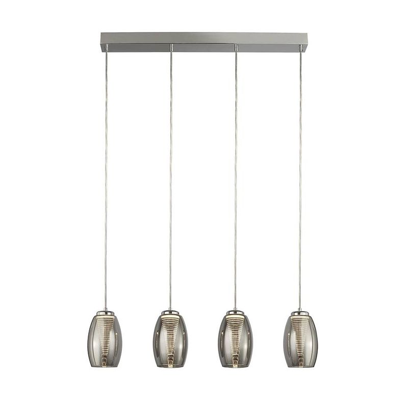 Foto van Landelijke hanglamp - bussandri exclusive - metaal - landelijk - led - l: 75.5cm - voor binnen - woonkamer - eetkamer -