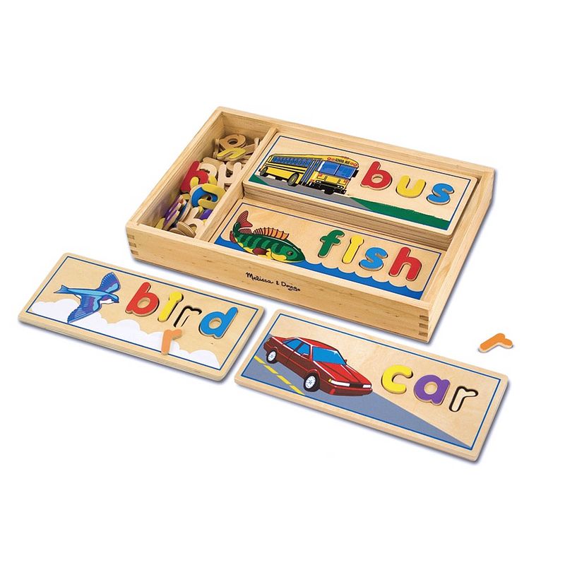 Foto van Melissa & doug houten woordenpuzzel en -spel (en)