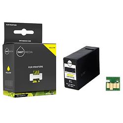 Foto van Inktmedia® -navulinkt - geschikt canon pgi-1500xl y inktcartridge geel hoge capaciteit - navul inkt - refill inkt