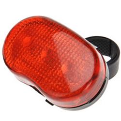 Foto van Xqmax fietsverlichting - achterlicht/fietslamp - rood - led - op batterijen - fietsverlichting