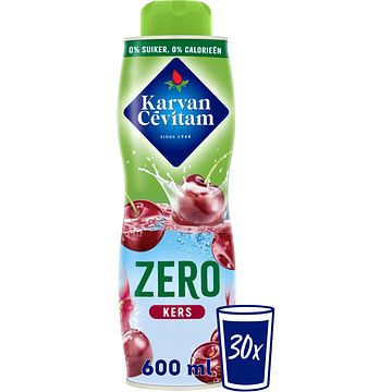 Foto van Karvan cevitam zero kers siroop 600ml aanbieding bij jumbo | 2 flesjes a 48 ml of blikken a 600 ml