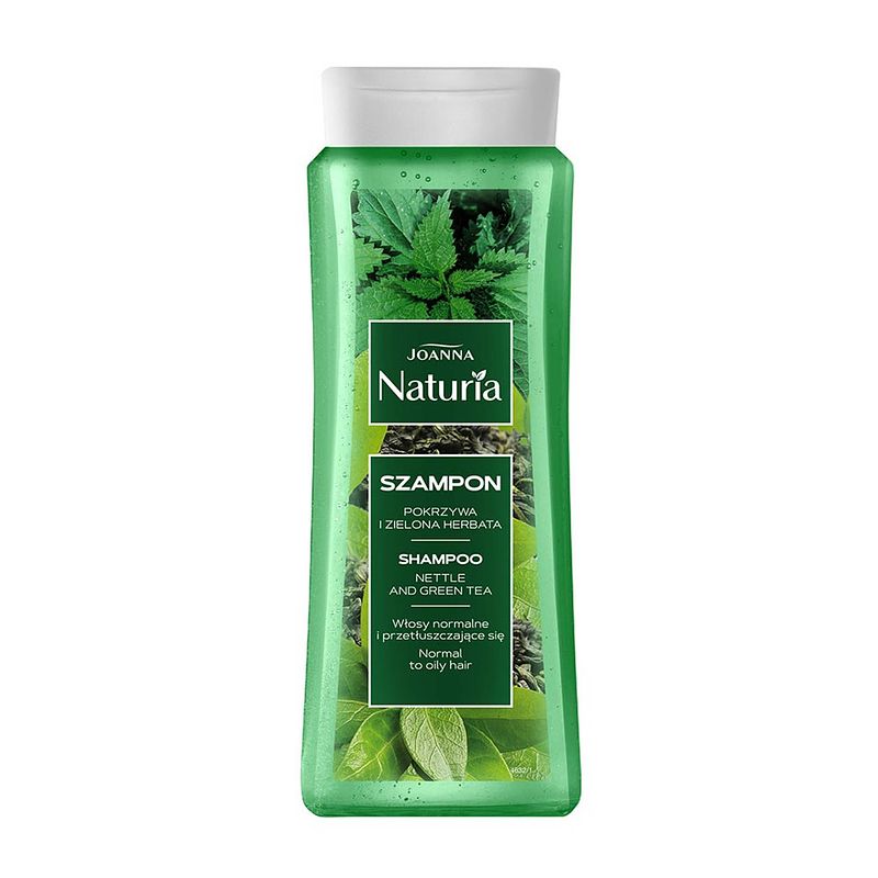 Foto van Naturia shampoo voor normaal en vet haar brandnetel en groene thee 500ml