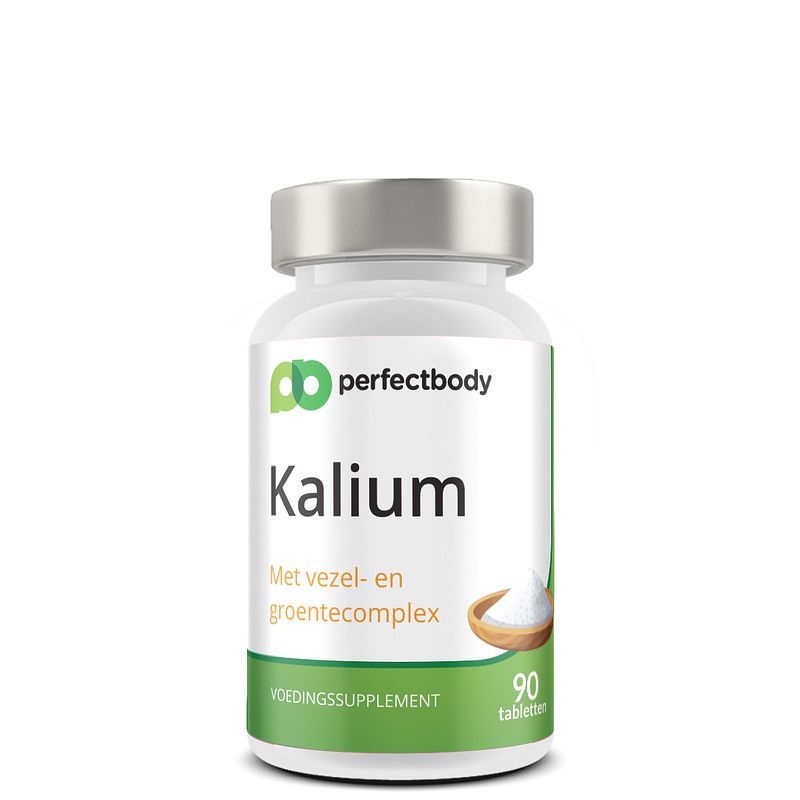 Foto van Perfectbody kalium (citraat) tabletten met fruits en greens extract - 90 tabletten
