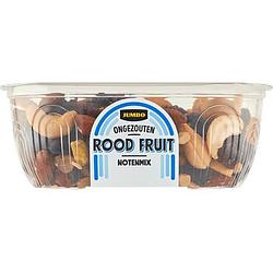 Foto van Jumbo ongezouten rood fruit notenmix 160g aanbieding bij jumbo | cup a 110250 gram