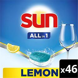 Foto van Sun allin 1 vaatwastabletten citroen 46 tabletten aanbieding bij jumbo | 2+3 gratis