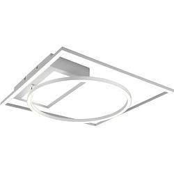 Foto van Led plafondlamp - plafondverlichting - trion dowino - 33w - aanpasbare kleur - afstandsbediening - dimbaar - vierkant -