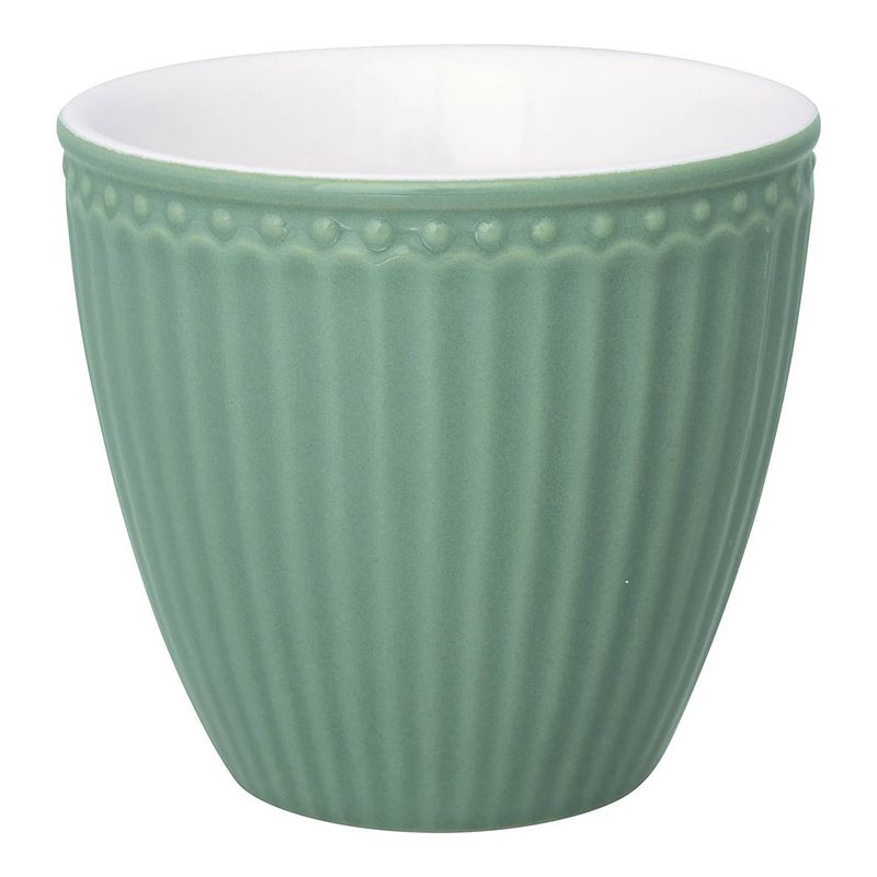 Foto van Greengate beker (latte cup) alice dusty green 300 ml - ø 10 cm