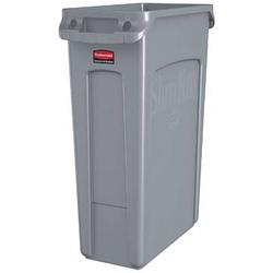 Foto van Rubbermaid afvalcontainer slim jim, 87 liter, grijs