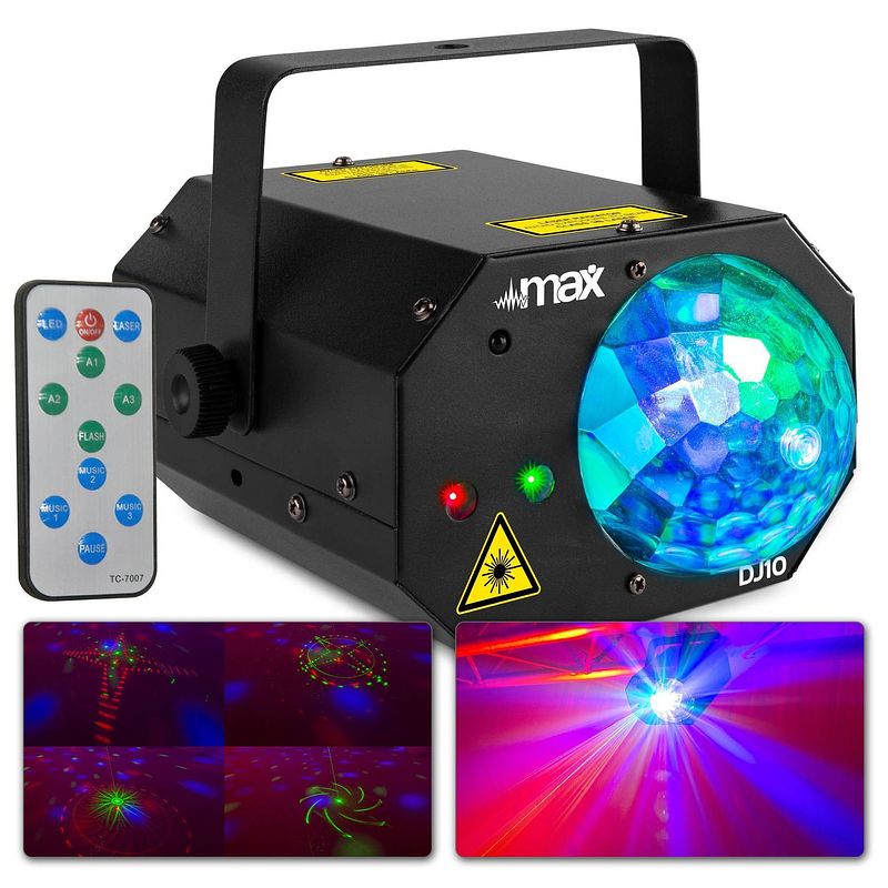 Foto van Max dj10 lichteffect - jelly moon met rood/groene laser