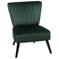 Foto van Beliani vaasa - fauteuil-groen-fluweel