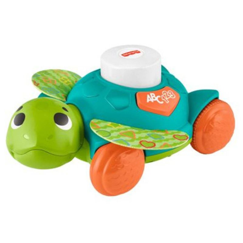 Foto van Fisher-price duwfiguur linkimals junior schildpad 26 cm groen fr