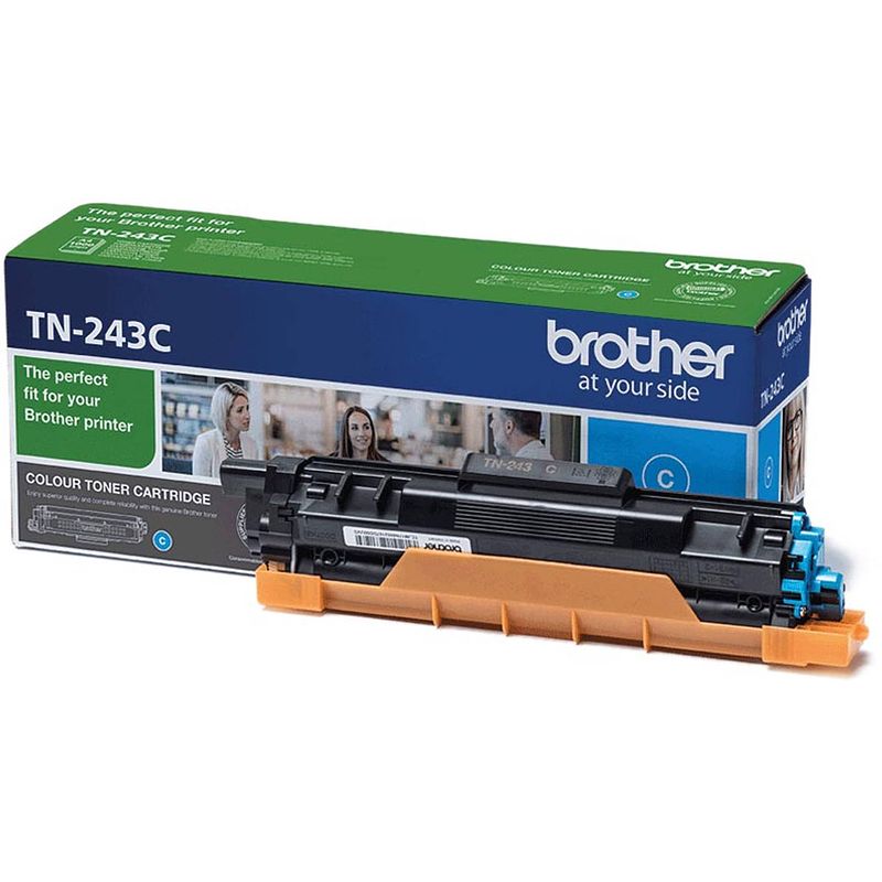 Foto van Brother toner, 1.000 pagina'ss, oem tn-243c, cyaan 4 stuks